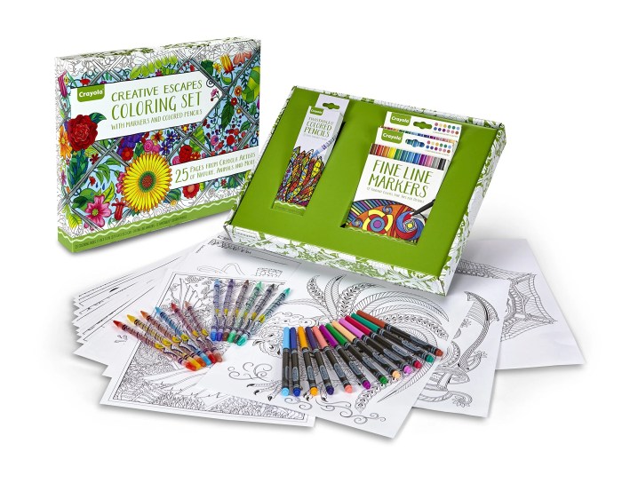 Coloring markers adult books colorit prisma color