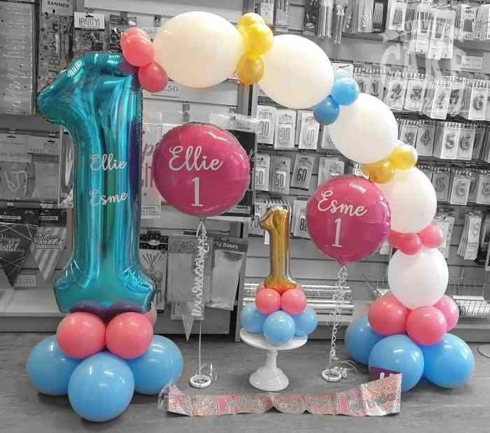 Balloon Decoration for 1st Birthday