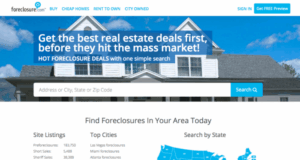 REAL ESTATE FORECLOSURE LISTINGS ONLINE